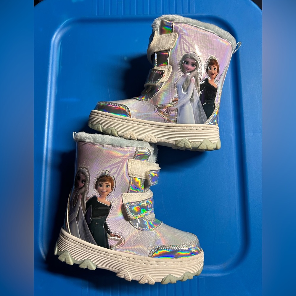 Disney Frozen Holographic Kids Snow Boots
